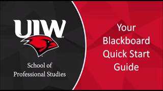 Blackboard Quick Start Guide