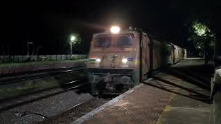 ~HARIPAD RAILWAY STATION _NIGHT _TRAIN ARRIVAL~