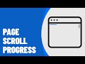 [Arabic] HTML, CSS, JavaScript Tutorials - Create Page Scroll Progress