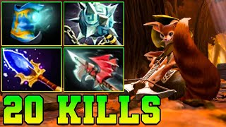 20 Kills Hoodwink OffLane !! HoodWink Dota 2 Support Pro Gameplay Guide Carry Build Safelane 7.37