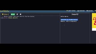 Python | Ways to find execution time of Python | Learn a Programming Language