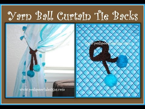 Yarn Ball Curtain Tie Backs Yarn Ball Curtain Tie Backs