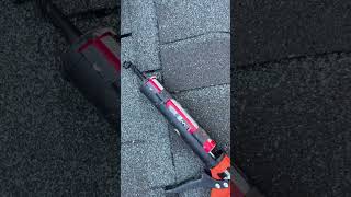 Installing a solar roof fan in the shed to keep the kitties cooler