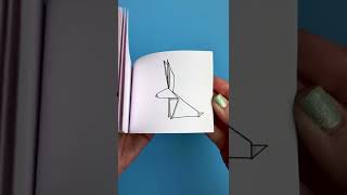 I was trying to finish this #origami rabbit #flipbook before Easter 🐇 #shorts