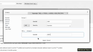 Advanced Search Using EventLog Analyzer