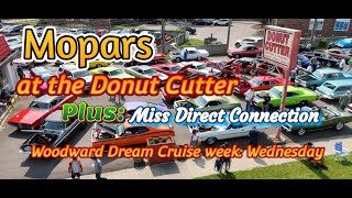 Woodward Dream Cruise week: Mopars at the Donut Cutter. Hemi cars, muscle cars and classics.