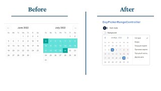 Customized React Date Library