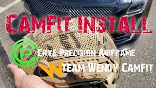 CAMFIT on Airframe helmet: Detailed installation.