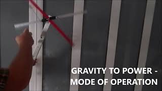 Механичен гравитационен усилвател Free gravity boosts rotational torque by free oscillating weights