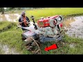 Going To Work With My Kamco Er90 For Rice Farming || Best Power Tiller For Puddling In Deep Mud