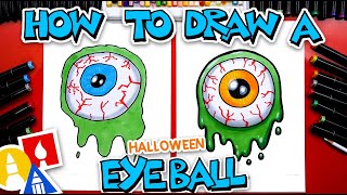 How To Draw A Spooky Eyeball For Halloween
