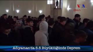 Adıyaman’da 5,5 Büyüklüğünde Deprem