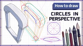 How to draw CIRCLES in Perspective - Step by Step Art Tutorial