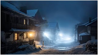 Epic Snowstorm Sounds for Sleeping in a Mountain Village┇Strong Howling Wind \u0026 Arctic Wind Sound