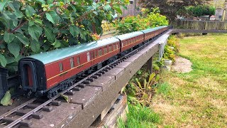 Accucraft  New 1:32 Scale BR Mk 1 Coaches Tested On The Coombe Hill Railway