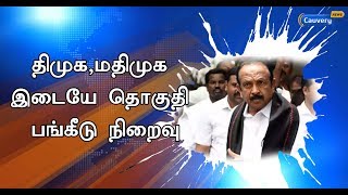 திமுக-மதிமுக இடையே தொகுதி பங்கீடு நிறைவு-வைகோ | Vaiko