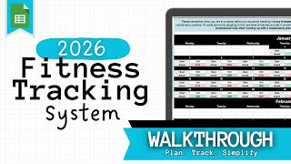 2026 Fitness Tracker Walkthrough | Google Sheets Workout & Calorie System