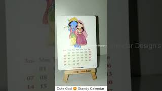 Cute God 🤩 Theme Standy Calendar | For Orders DM 7305373432