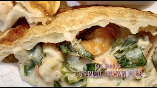 Curried Prawn Shrimp Pies  in a Pie Maker Cheekyricho Cooking Youtube Video Recipe ep.1,421