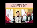 WITNESS ASSESSMENT UJI KOMPETENSI LSP-P1