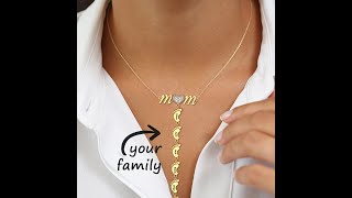 Simple and Warm Family Necklace With Baby Feet