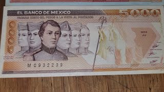 La Historia De México En Un Solo Billete: Billete de 5000 Pesos \