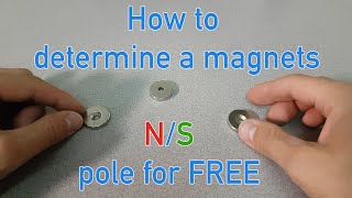 How to determine the north and south pole of a magnet for free