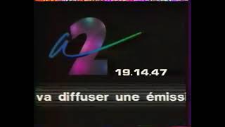 Décrochage Antenne 2 Régions émissions FR3 - 1986