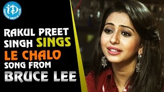 Rakul Preet Singh Sings Le Chalo Song  || Talking Movies with iDream