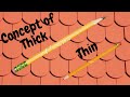 Concept of thick and thin for kids |thick and thin concept for kindergarten | thick and thin concept