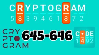 CRYPTOGRAM level 645 646