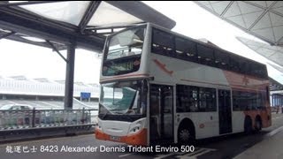 Hong Kong Bus LWB 8423 @ E41 龍運巴士 Dennis Enviro 500 大埔-機場