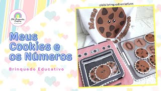 Brinquedo “Meus Cookies e os Números” / Brinquedo Educativo / Brinquedo Pedagógico