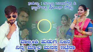 ವಾಲ್ಮೀಕಿ ಹುಡುಗ ನೀನ ॥ Valmiki huduga neena ॥ Devu hanumasagar ॥ New Janapada song.