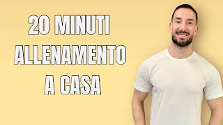 ALLENAMENTO A CASA IN 20 minuti