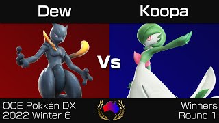 OCE Pokkén DX 2022 Winter 6 - Winners Round 1: Dew (Shadow Mewtwo) vs. Koopa (Gardevoir)