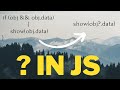 ? in JS || Optional chaining in Javascript || Hindi || 011