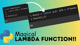 #14 : Use this anonymous Lambda Function in Python for Data Processing | LAMBDA Functions in Python
