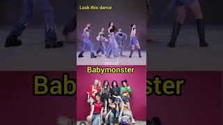 Hybe lesserafim copy by yg babymonster drip #kpopshort #blackpink #kpop