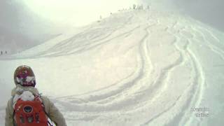 2011年1月31日 八甲田スキー　銅像ルート 酸ヶ湯 powder ski onboardcamera