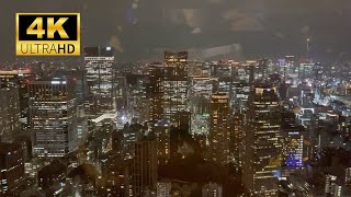 【4K】Tokyo Tower overlooks the night view of Tokyo-Tokyo Tower Special Observation Deck