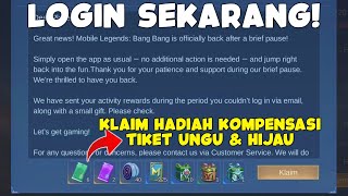 CARA DAPATKAN TIKET UNGU TAMBAHAN DARI KOMPENSASI MLBB YANG DI BLOKIR DI AMERIKA! - MOBILE LEGENDS