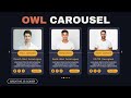 Responsive Team Section using Owl Carousel Slider | HTML, CSS and JavaScript | Free Source Code