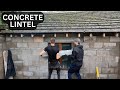 Installing a Concerete Lintel ith Joe - Bricklaying