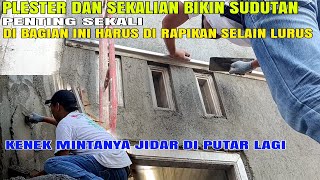 plester dan sekalian bikin sudutan lurus rapi part. 05.finis