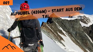 Alphubel (4206m) | Besteigung (Start) aus dem Tal | Bergsteigen im Wallis