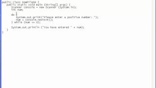 Java Lesson 23 - do ... while Statement