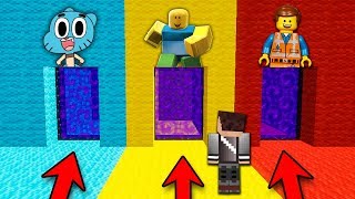 NIE WYBIERZ ZŁEGO PORTALU W MINECRAFT! (ROBLOX, NIESAMOWITY ŚWIAT GUMBALLA, LEGO)