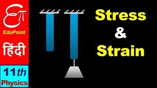 🔴 Elasticity - 2 || STRESS and STRAIN || in HINDI for Class 11