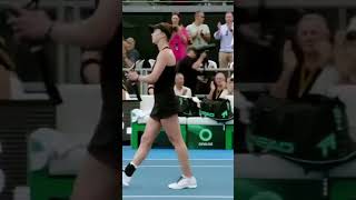 Coco Gauff Winning Point vs Elina Svitolina (Impressive Point) -  2024 Auckland Final